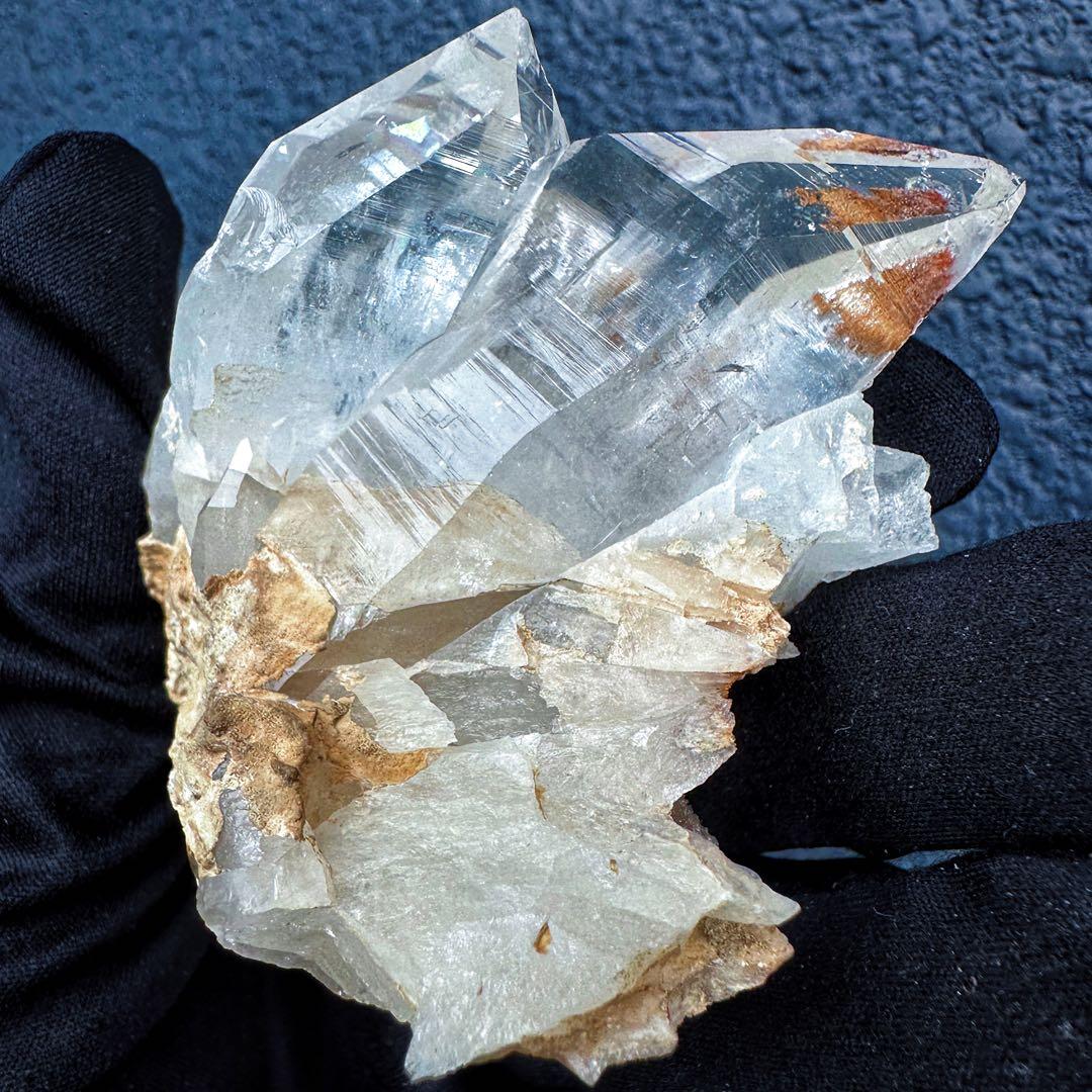 希少高透明度❗️マニカラン産レインボーヒマラヤ水晶クラスター超強いパワーA1409