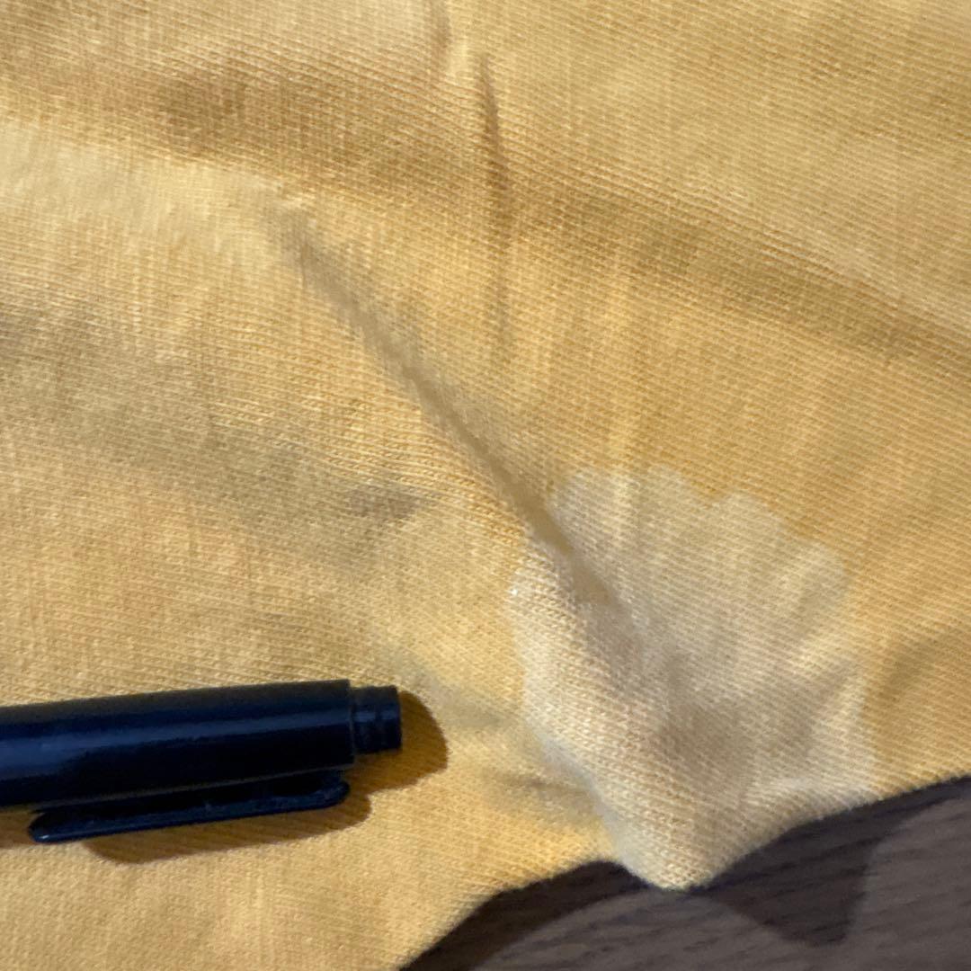 70s CHAMPION フットボールTシャツ M 黄色 バータグ チャンピオン