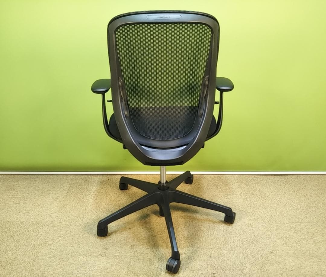 av　オカムラ　シルフィーチェア　ローバック　固定肘　前傾機能　メッシュ　中古品