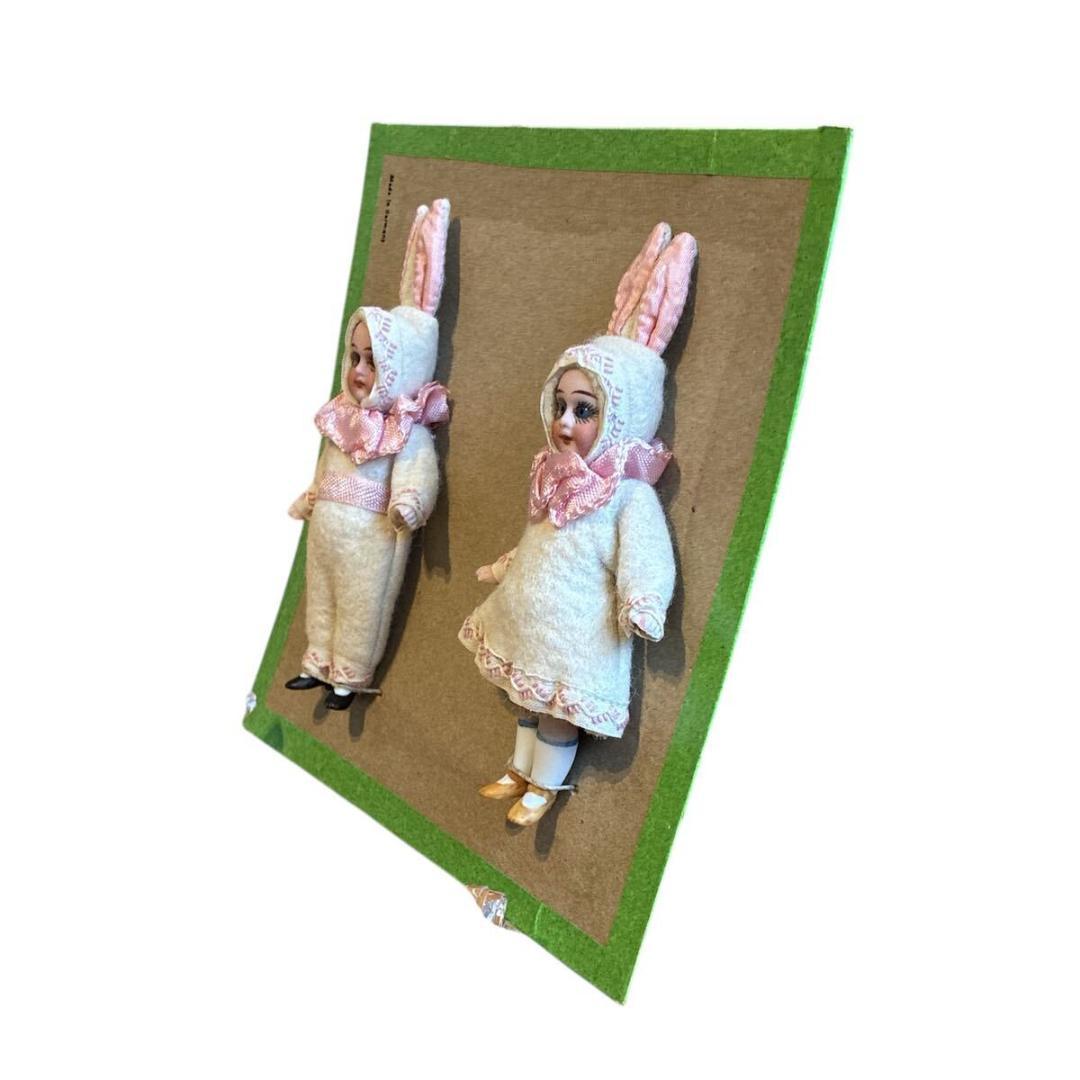 ★1点限り★ヘルトヴィヒ アンティーク ビスクドール うさぎ ペア ドイツ製