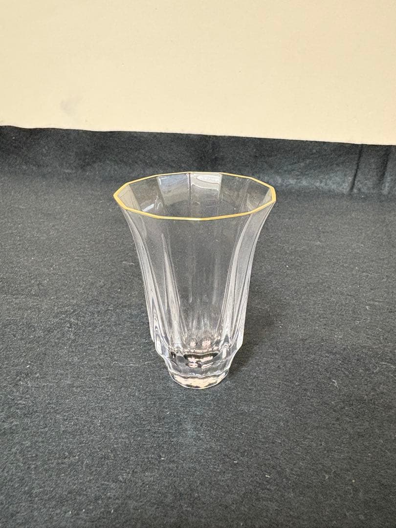 金杯(万華鏡シリーズ)桜(貝入)黒　螺鈿ガラス