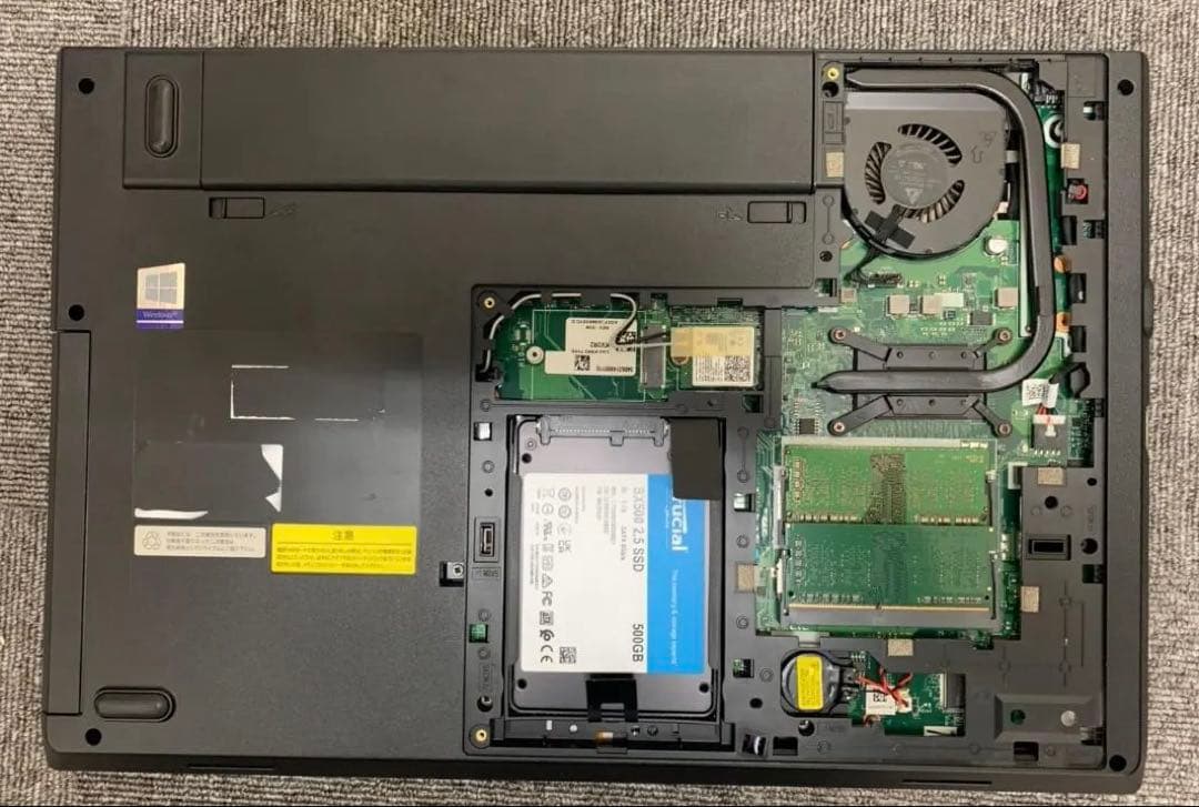 NECジャンクノートPC　SSD500GB　02　Core i5