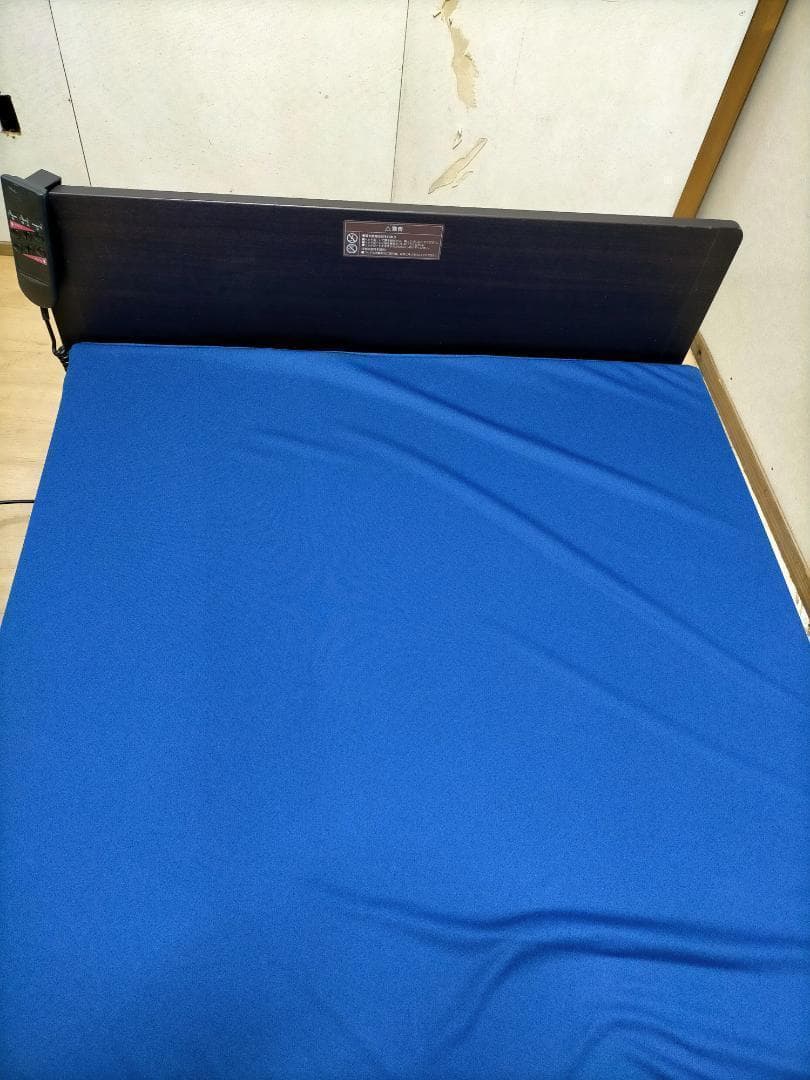 収納式電動ベッド・2モーター★YMD-B02★ブルー 75001-1-015