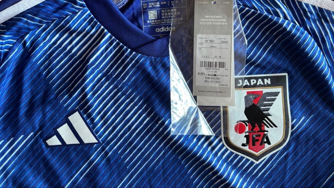 【新品未使用】 2022年 サッカー日本代表 ユニフォーム タグ付き Lサイズ