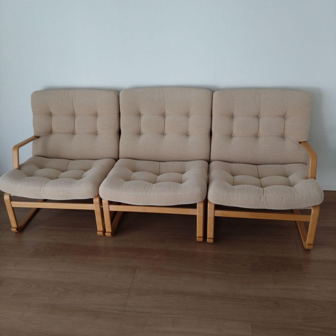 天童木工　ブルーノマットソン　イージーチェア ３シーター ②