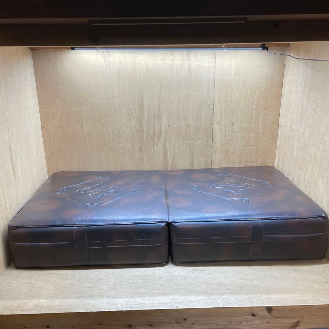 ２脚セット　1人掛けソファ　ヴィンテージ　FUJI FRIEND ダークブラウン