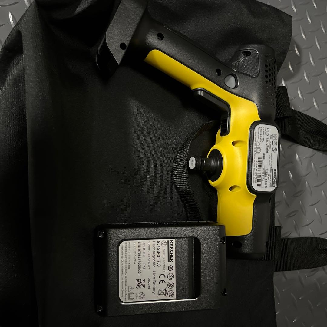 Karcher コードレス高圧洗浄機と付属品