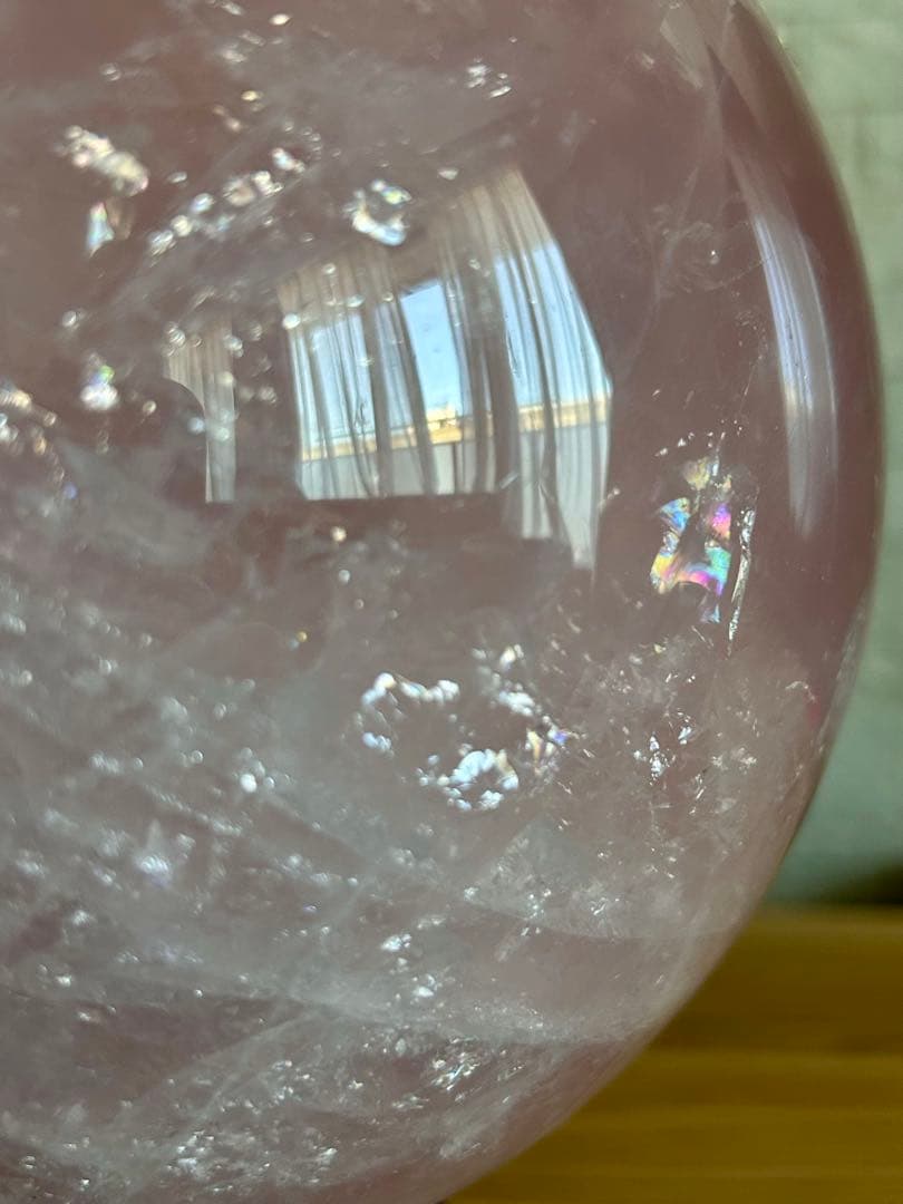 ローズクォーツ　特大　丸玉