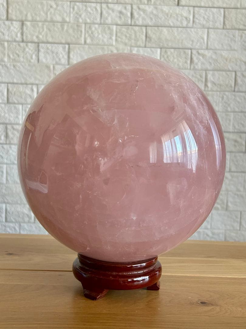 ローズクォーツ　特大　丸玉