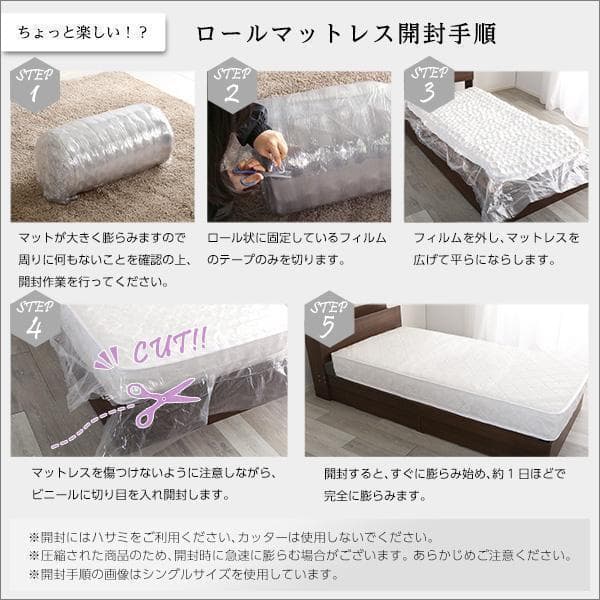 新品 送料込 ポケットコイル キングサイズマットレス キングベッドに