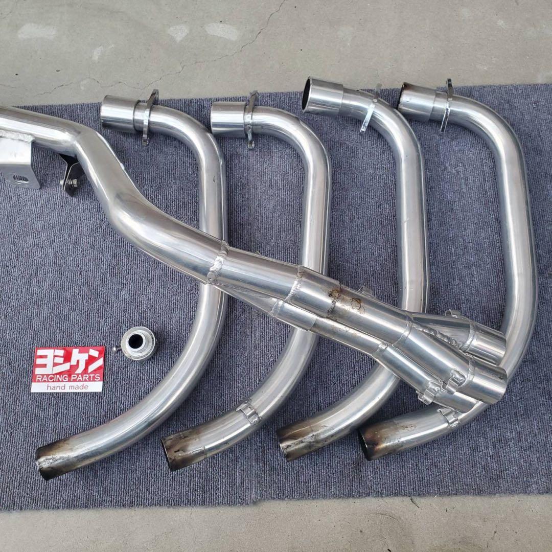 【美品激鳴き】CBX400F ヨシケン 40πフルアルミ4-2-1マフラー