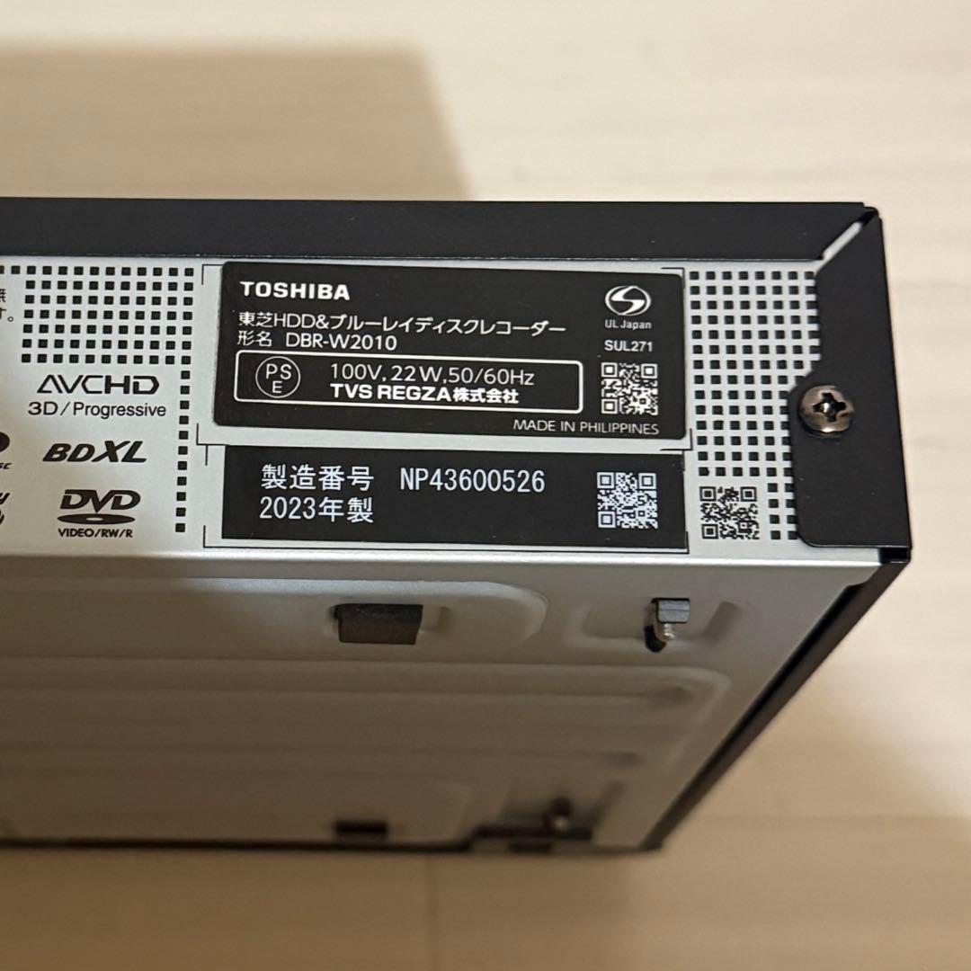 REGZA ブルーレイレコーダーDBR-W2010