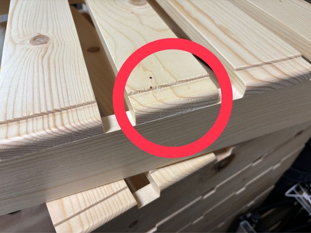 【ベルメゾン】簡単に組み替えができるパレットベッド12枚セット(ダブルサイズ)