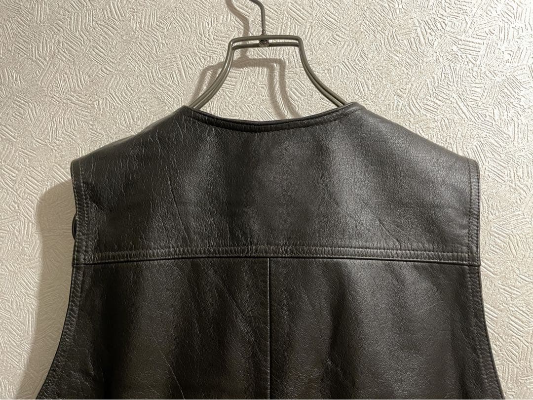 Vintage レザー フィッシング ベスト / ゲームポケット