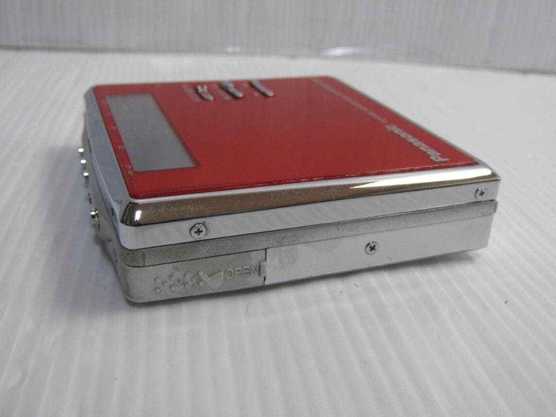 A3338 Panasonic SJ-MR230-R レッド ポータブルMD