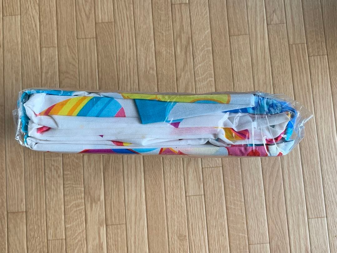 入手困難！ケアベア　カラフルレインボー　シーツ3点セット　未開封　2002年