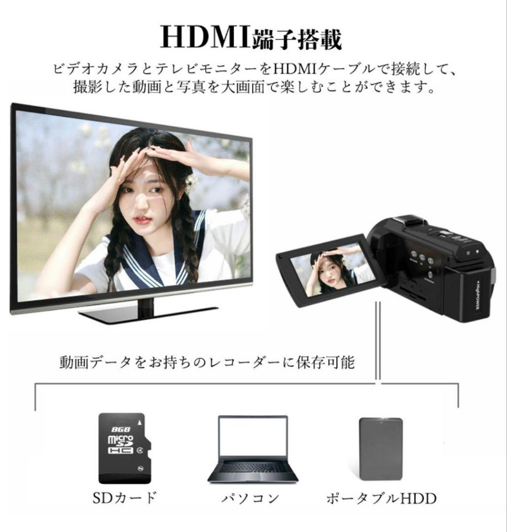 タッチパネル式 デジタルビデオカメラ HDV-254KM