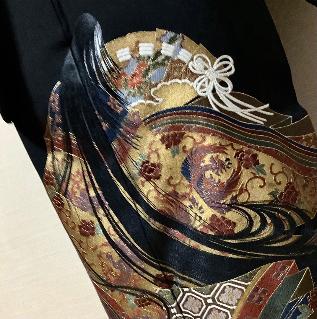 正絹黒留袖　作家物　中国三大刺繍　蘇州刺繍　⑦( 訪問着、紬、袋帯なども出品)