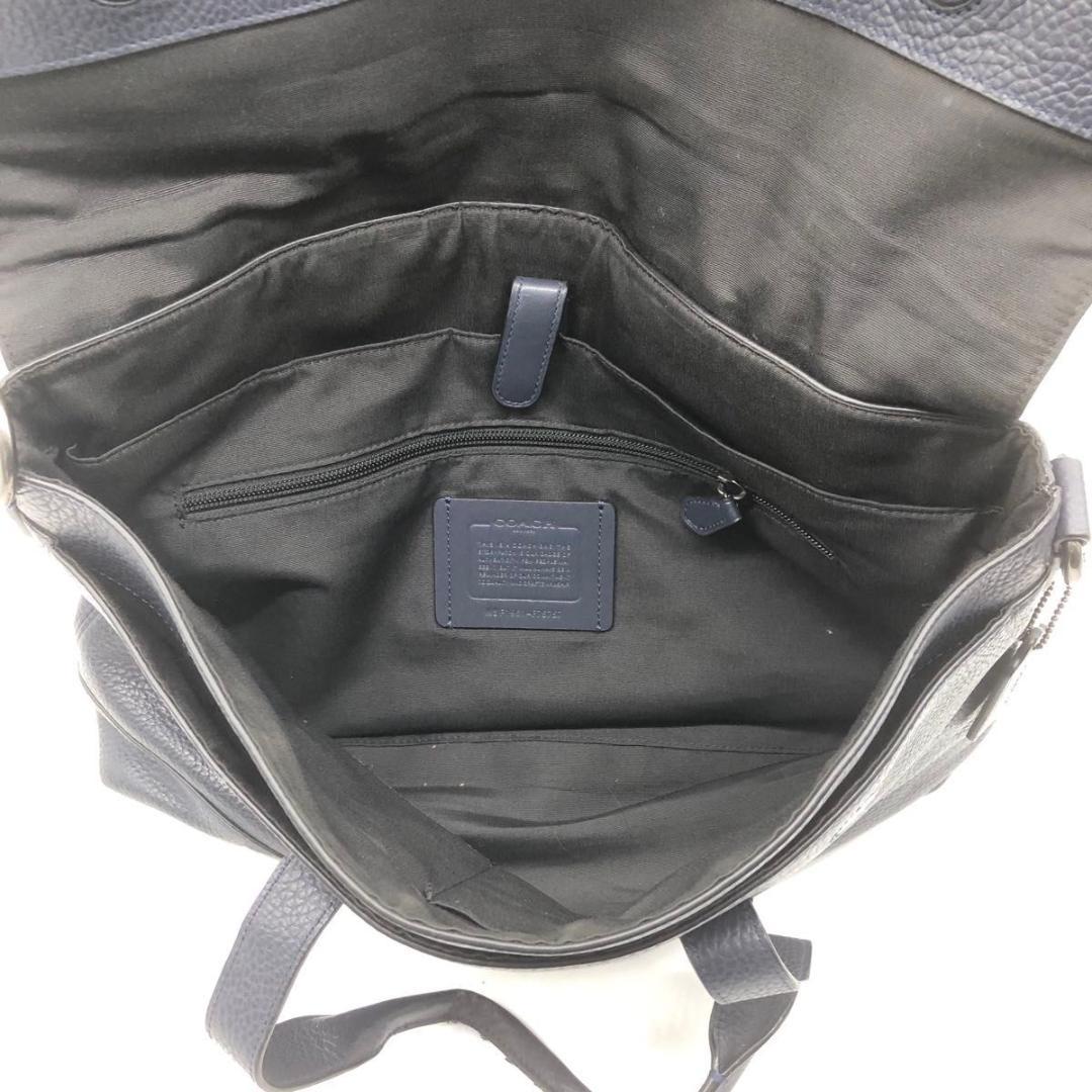 コーチ COACH トートバッグ ビジネスバッグ レザー A4 大容量 ネイビー