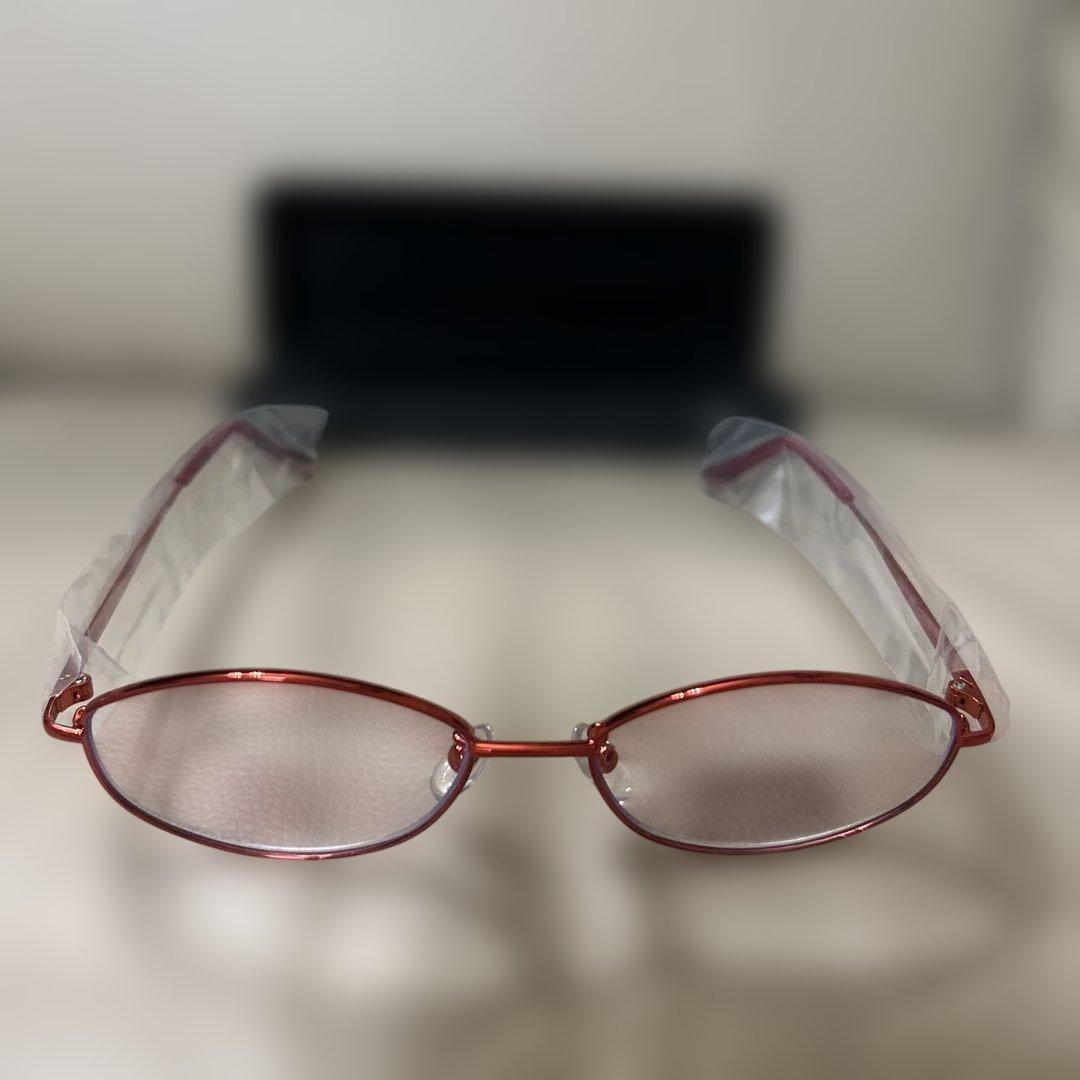 【お値下げ❣️新品】ピントグラス レッドPG-703-RE/T 中度 老眼鏡シニア