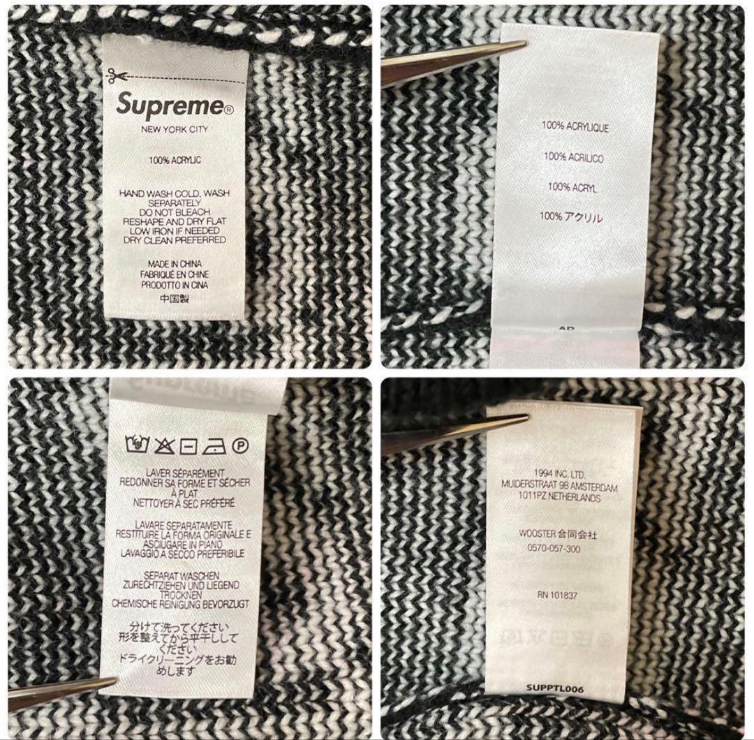 1289 UU【人気デザイン】シュプリーム☆fuck総柄 ニットセーター 美品