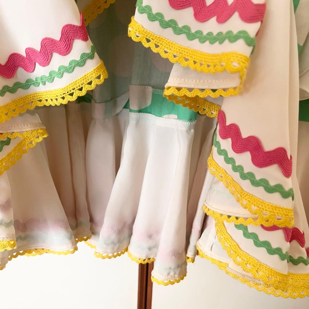 タグ付き　未使用　Mariquita フラメンコ　一点物　ファルダ　水玉