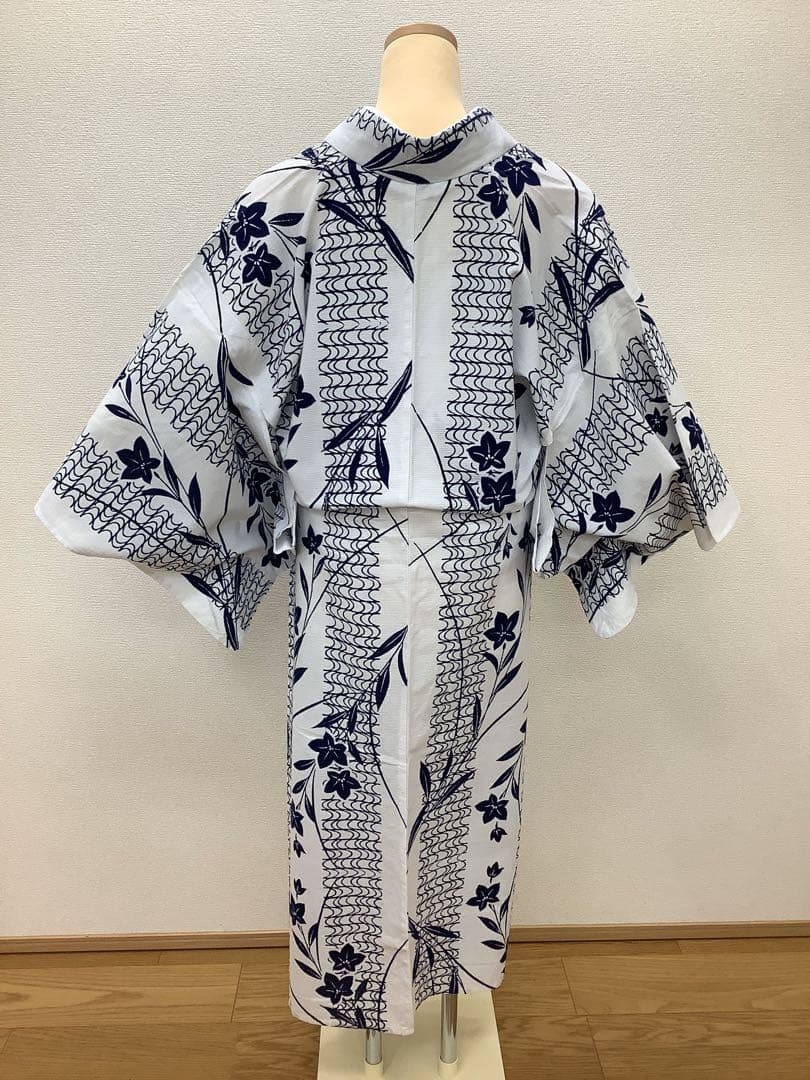 c-447　綿絽　浴衣　夏着物