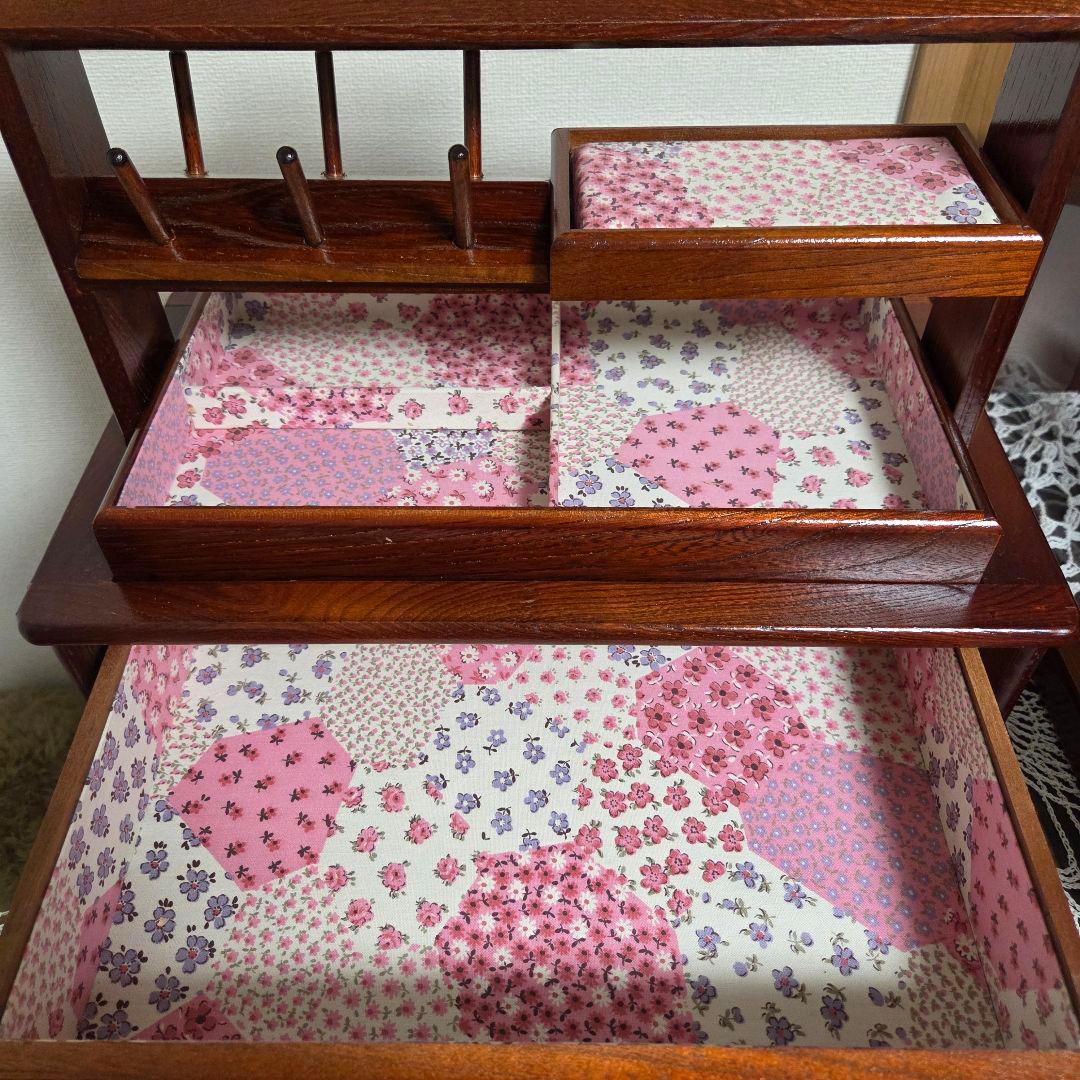 可愛い過ぎるソーイングボックス　裁縫箱　ヴィンテージ