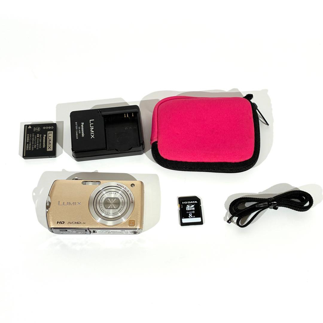 動作確認済 Panasonic LUMIX DMC-FX70 デジカメ ゴールド