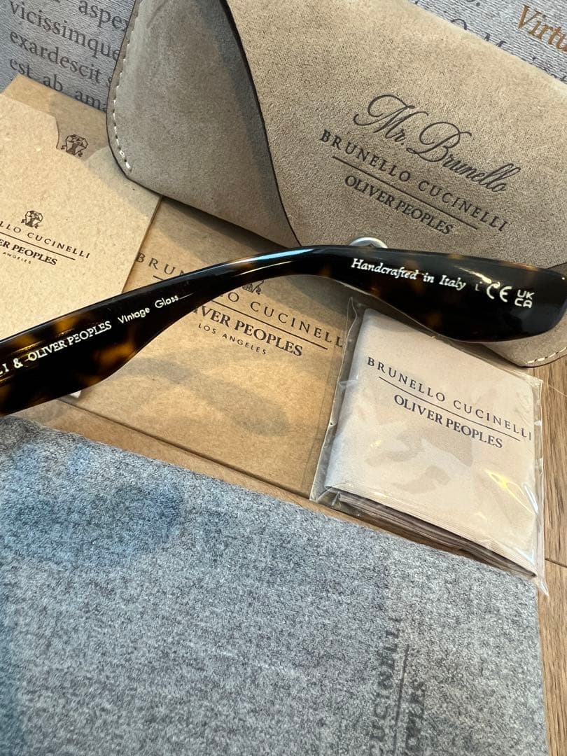 【試着のみ】完売品 Oliver Peoples ×ブルネロクチネリ サングラス