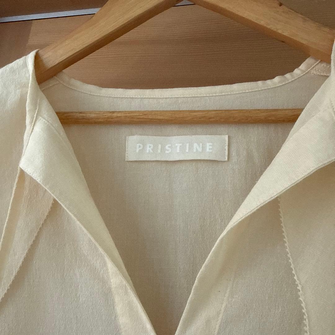 新品 PRISTINE プリスティン ジョーゼットセーラーカラーブラウス 長袖
