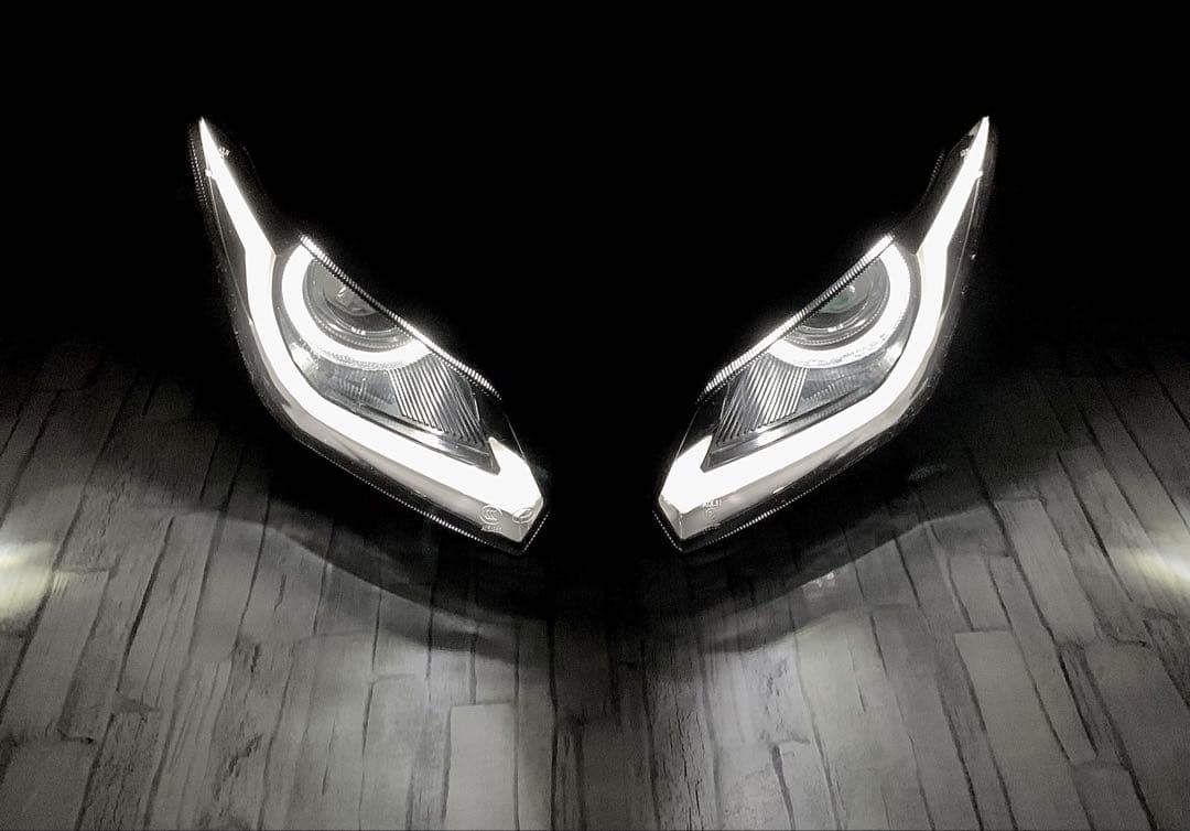 NINJA250 EX250L ZX-6RカスタムLEDヘッドライト ニンジャ