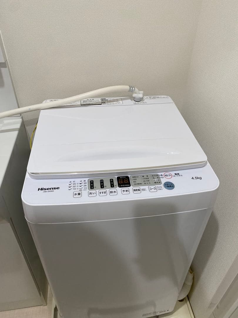 全自動電気洗濯機　品番HW-E4504