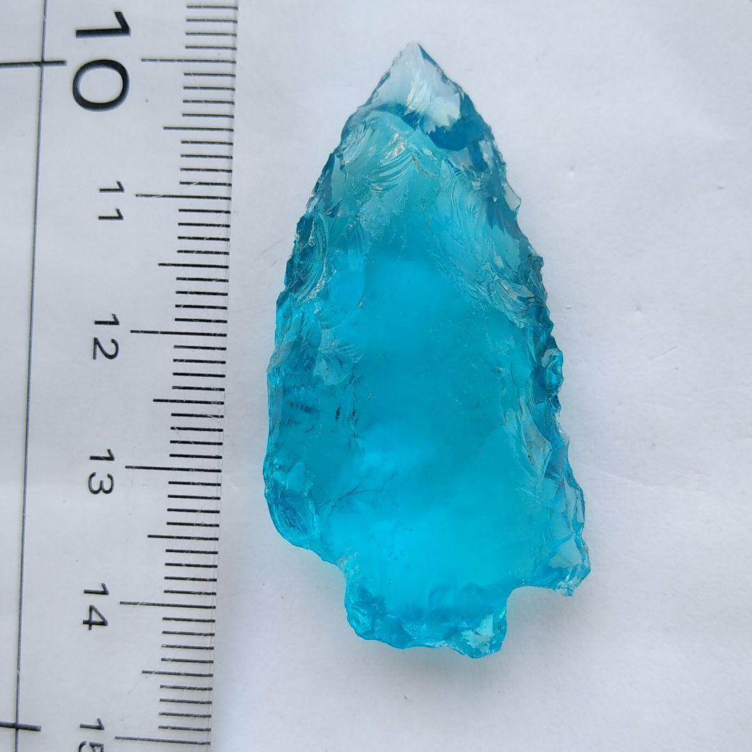 石器　ブルートパーズ？ 177 オブシディアン 石器　尖頭器　模写