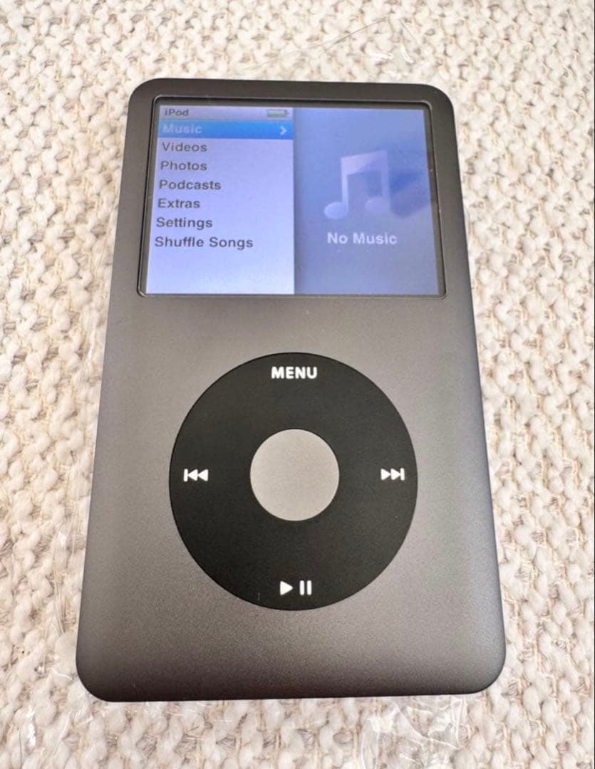 極美品 iPod classic 120GB ブラック新品電池 パネル