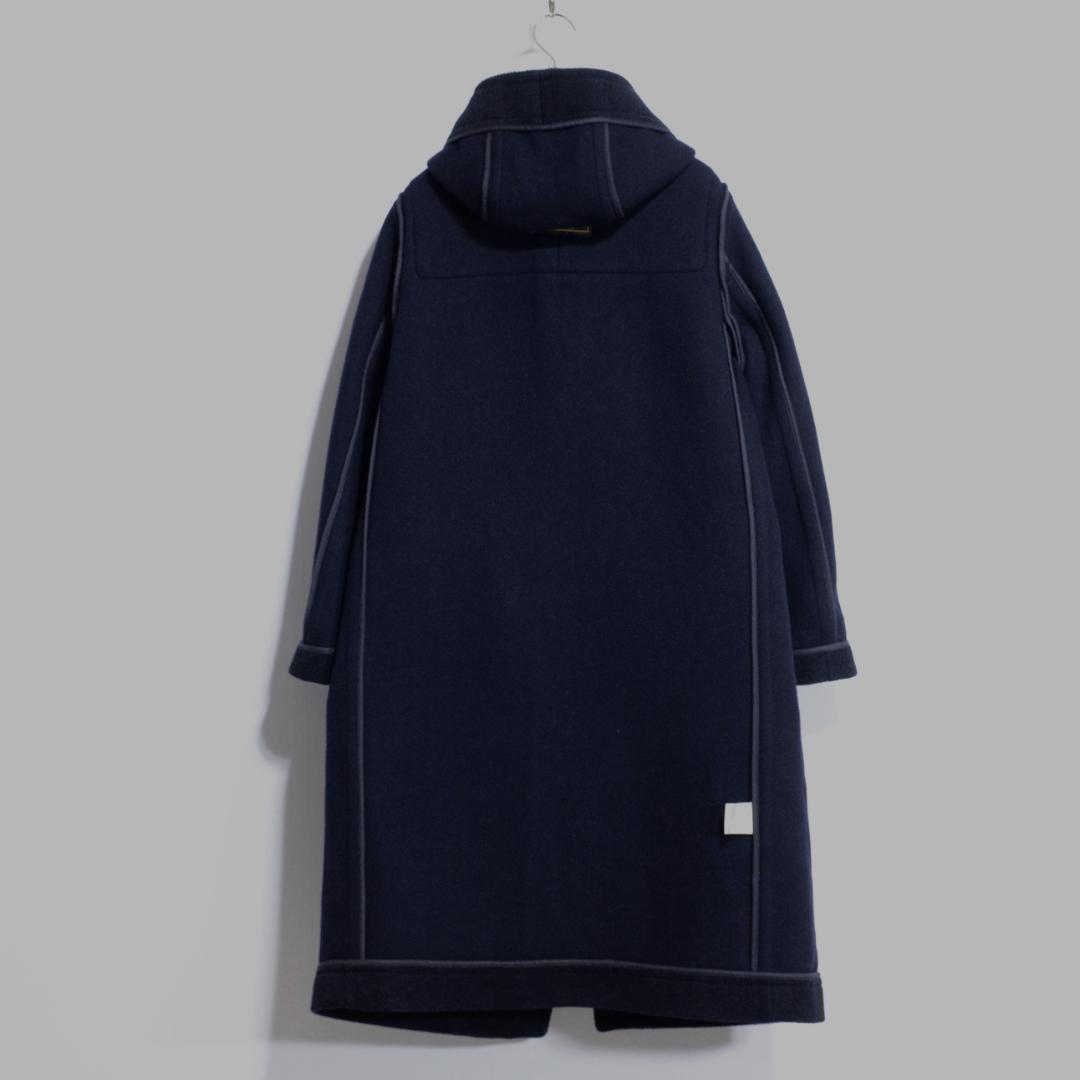 超極上品　ムーアブルック製 カットパイル ダッフルコート ヘザーネイビー
