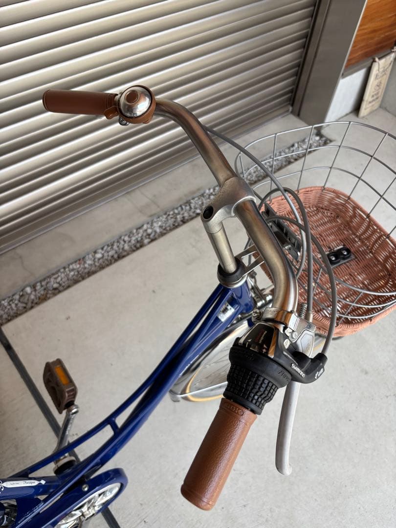 【ガレージ保管品】シティサイクル ネイビーブルー 24インチ