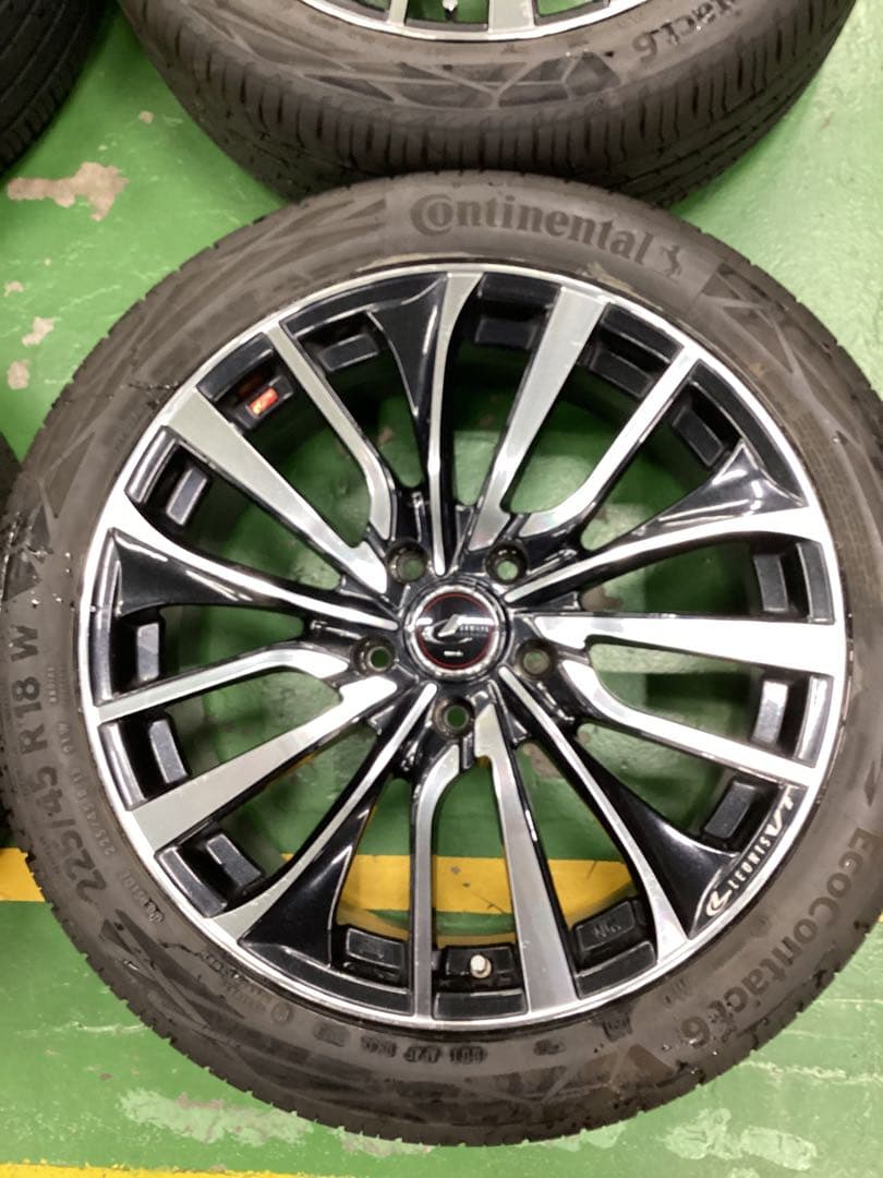 清道　中古レオニスVT 18インチセット　レヴォーグ、オデッセイ等