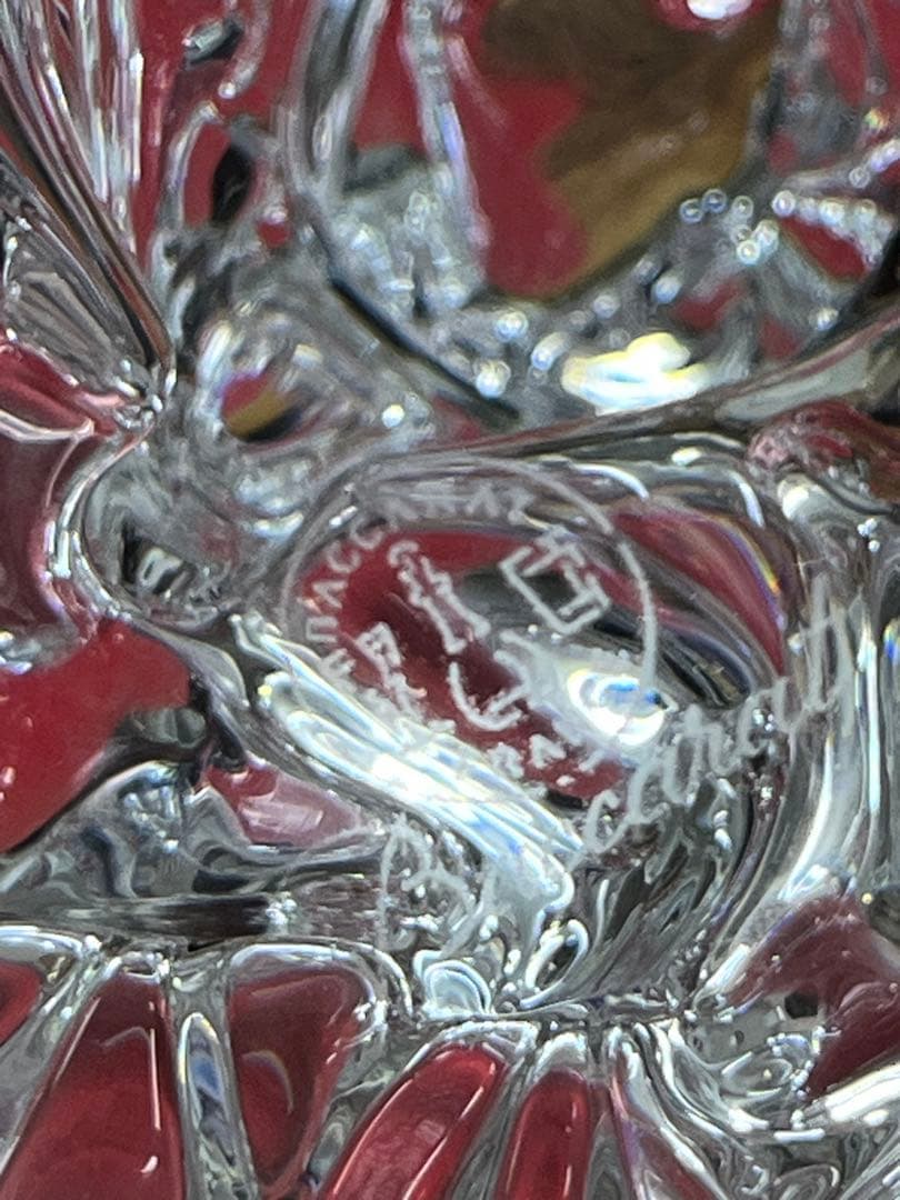 未使用！バカラ 置物 干支 猿 申 十二支 Baccarat 置物