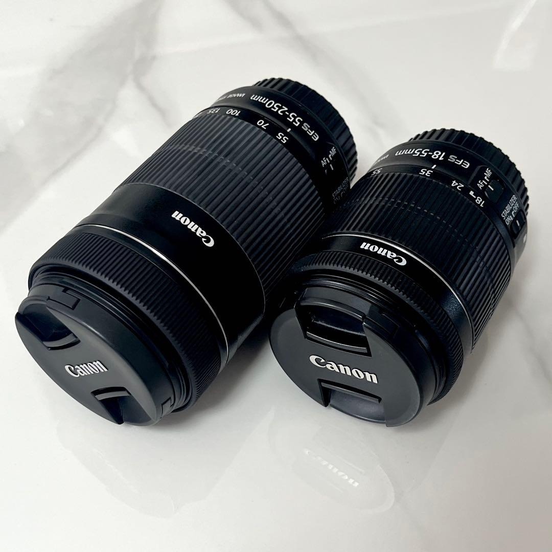 Canon EOS Kiss X8i ダブルズームキット 動作確認済 付属品多数