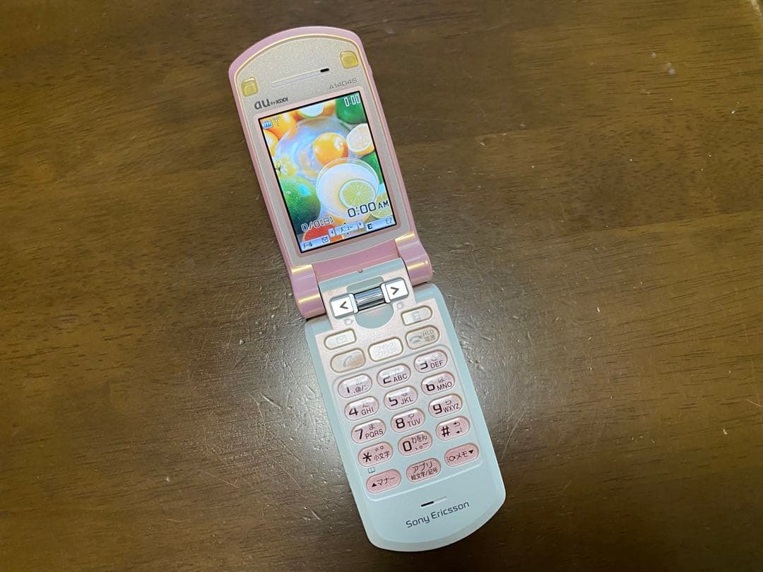 【auガラケー】SONY Ericsson A1404S ピンク