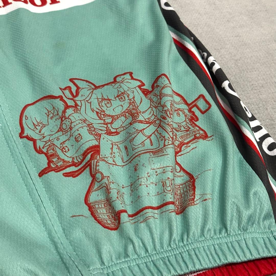 サイクルジャージ アンツィオ高校ガールズ&パンツァー 半袖シャツ WAVEONE