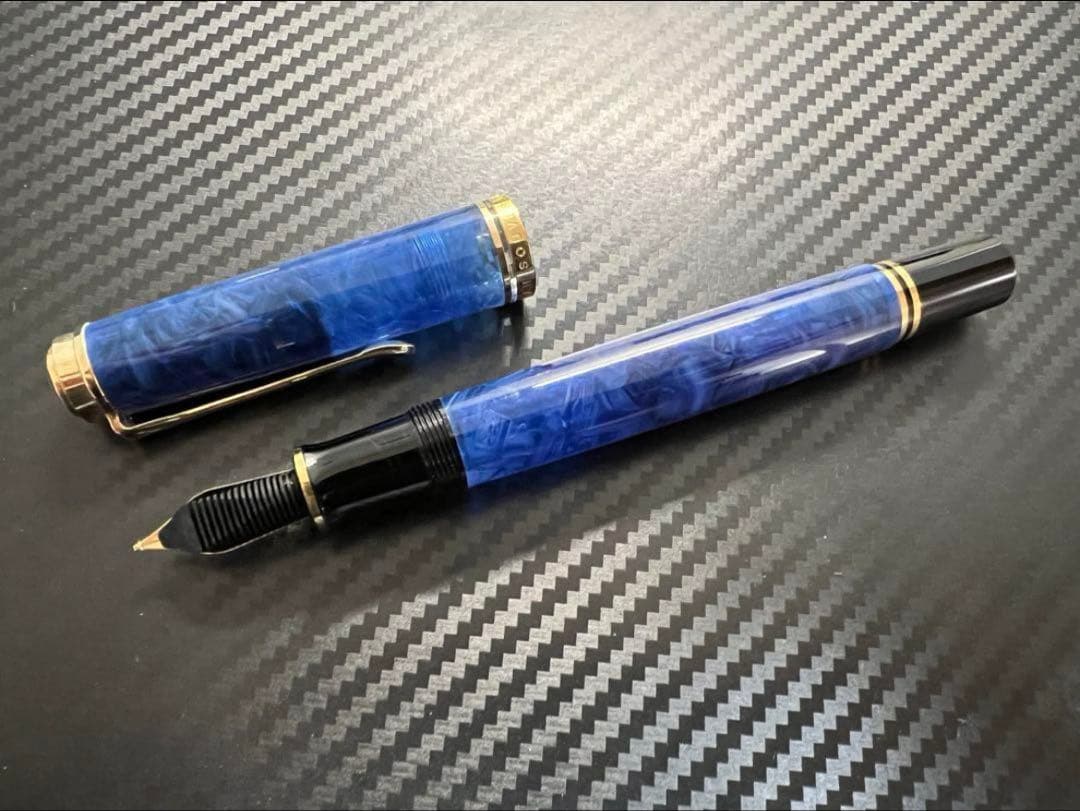 ペリカン スーべレーン M800 万年筆 ブルー・オー・ブルー M 中字