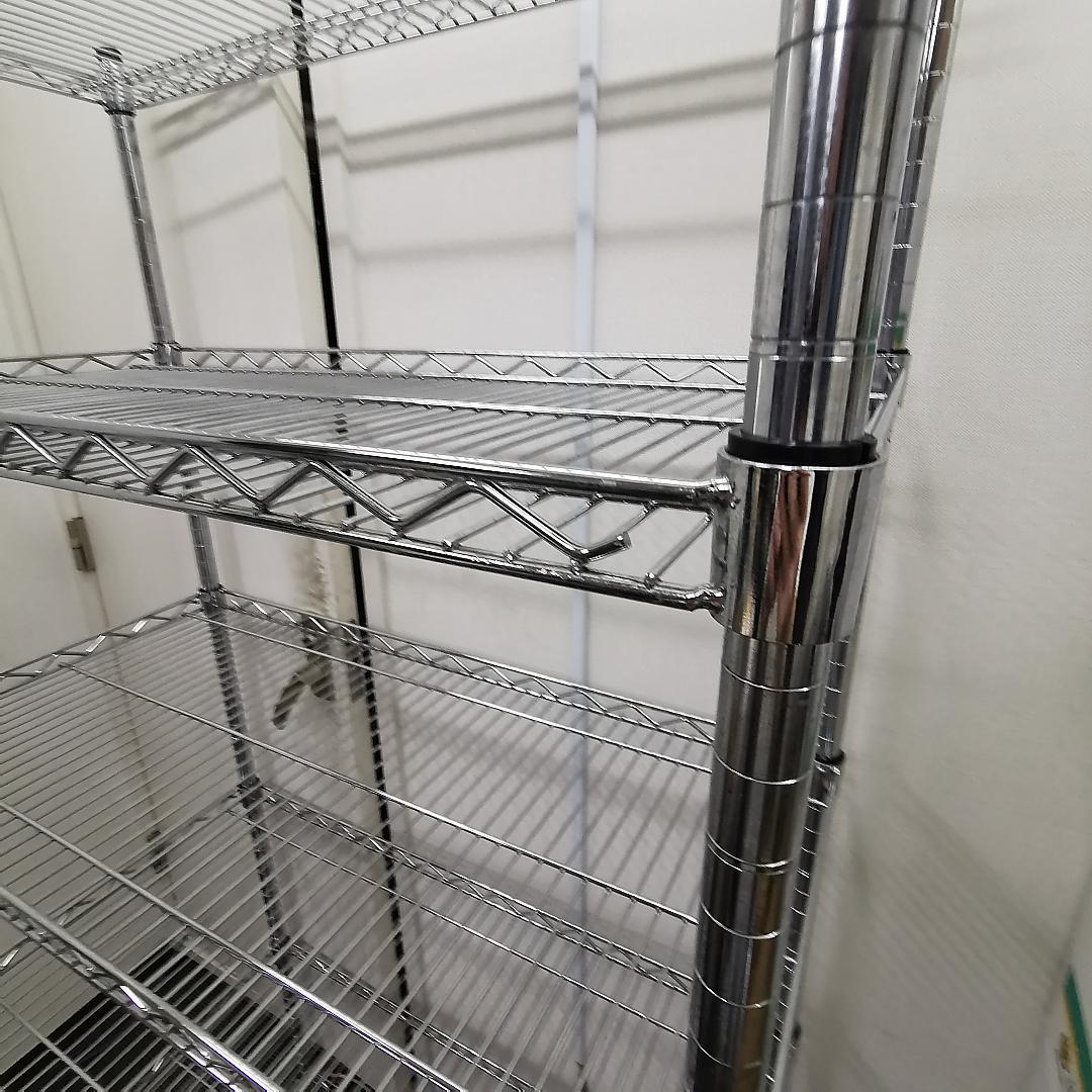 dywxb609　幅90cm　スチールラック 5段 シルバー 値引き交渉可