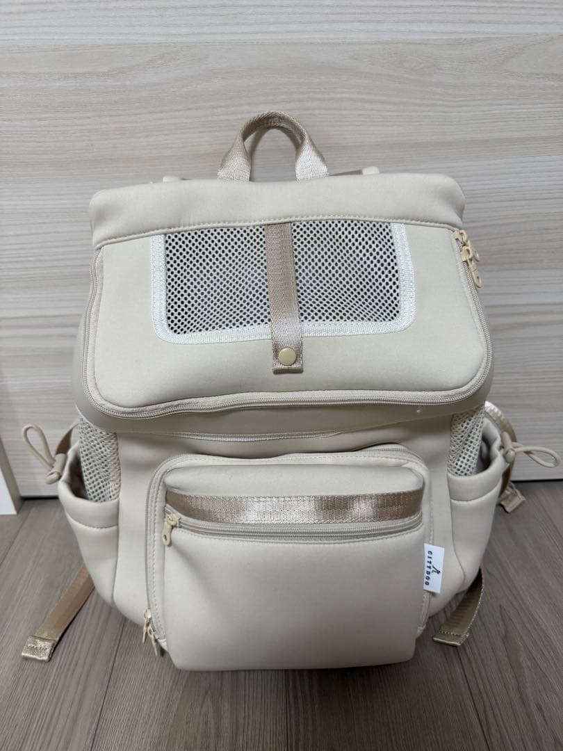 CITYDOG 犬用バックパックキャリー オフホワイト