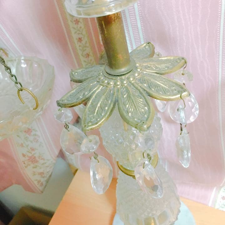 ヴィンテージ 天秤 アンティーク ガラス細工 置物 インテリア クリスタル