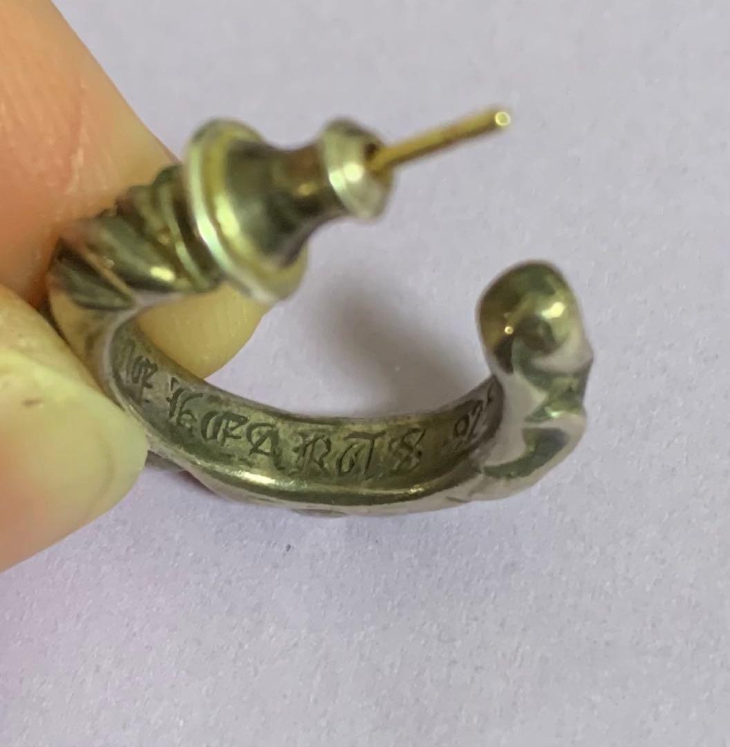 Chrome Hearts フープピアス シルバー925正規品