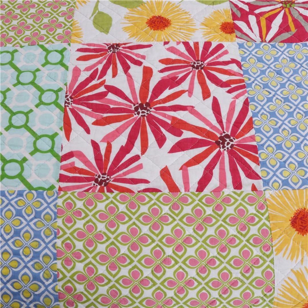 キルトベッドカバー3点セット綿マルチカバー キルティング 047