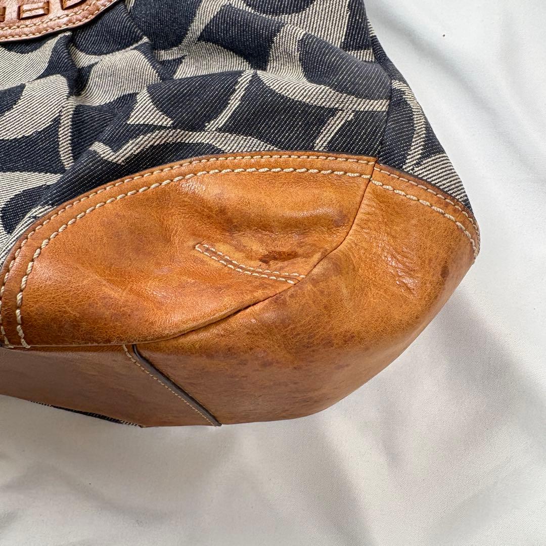 バッグ Coach Ergo Pleated Frame Kiss Rock Bag