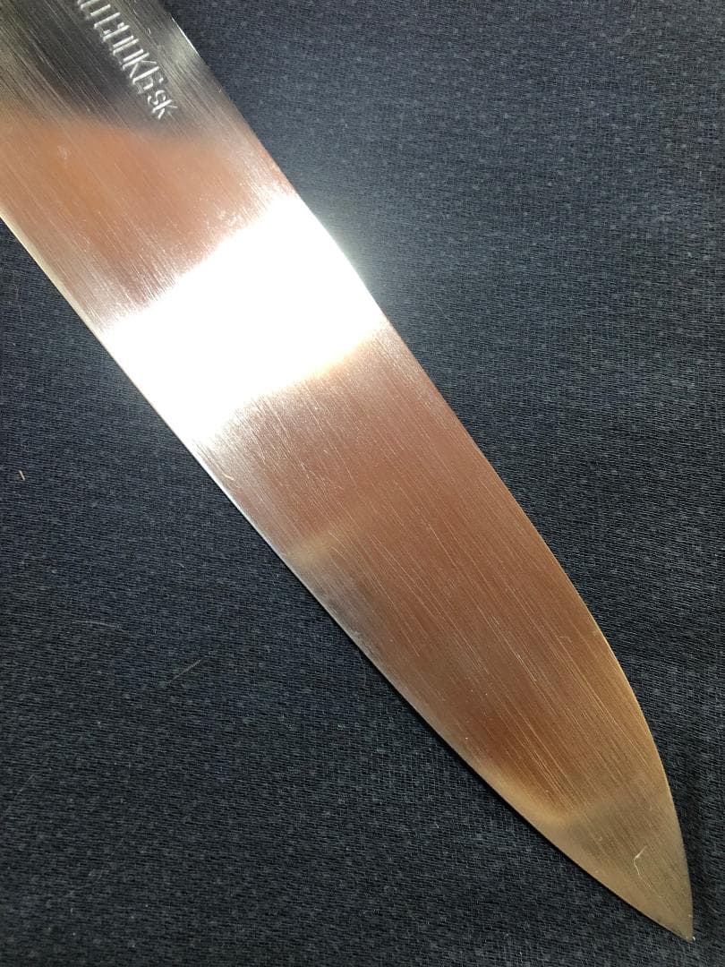 【研ぎ済み】本職用　刃渡り27ｃｍ　日本鋼・全鋼製　牛刀包丁　ナイフ　料理